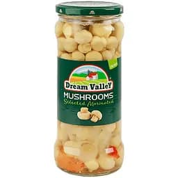 Шампиньоны Dream Valley деликатесные целые маринованные 580 мл (962076)