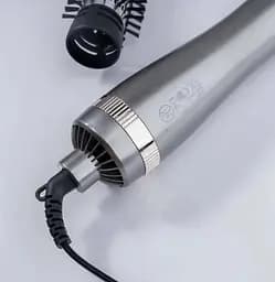 Фен щітка браш Gemei GM-4830 стайлер з щіткою для укладки, що обертається1000 Вт Сірий - мініатюра 9