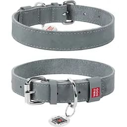 Нашийник для собак Waudog Classic шкіряний XS, Ш 12 мм, Дов 19-25 см (4823089313559)