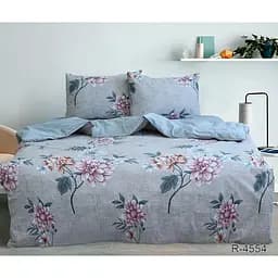 Комплект постільної білизни TAG Tekstil Євро Сірий 000163452 (R4554)