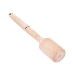 Толкушка картофелемялка фигурная средняя для картошки деревянная 27 см, Woodly Бежевый 85950