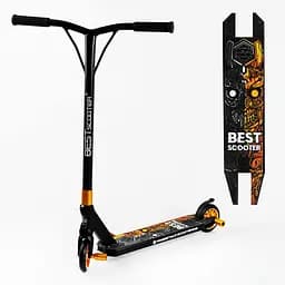 Самокат трюковий Best Scooter 69х11х54 см Жовто-чорний 000231667 - мініатюра 2