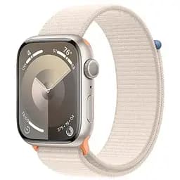 Смарт-часы Apple Watch Series 9 GPS 45mm Starlight Aluminum Case w. Starlight Sport Loop MR983