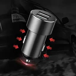 Автомобільний зарядний пристрій Baseus High Efficiency One to Two Cigarette Lighter Black (CRDYQ-01) [77945] - мініатюра 10