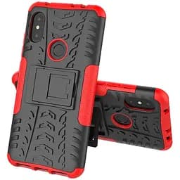 Чохол-накладка Toto Dazzle Kickstand 2 in 1 Case Xiaomi Redmi Note 6 Pro Red