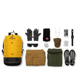 Туристичний водонепроникний рюкзак Naturehike NH21FSB04 30л (Бежевий) - мініатюра 4
