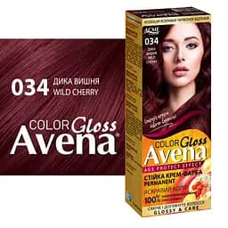Cтійка крем-фарба для волосся Avena Gloss Color дика вишня 34 133 мл - мініатюра 2