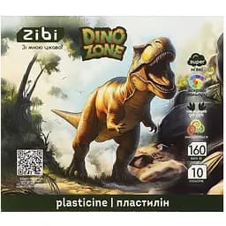 Пластилин ZiBi Dino Kids Line 10 цветов 160 г (ZB.6278)