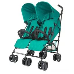 Прогулянковий візочок для двійні 4Baby Twins, бірюзовий (4TW04)