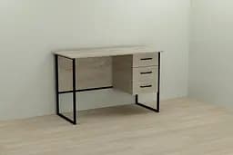 Комп'ютерний стіл Ferrum-decor Гаррі 75x120x60 чорний ДСП Дуб Сонома 16мм (FRD-103532)