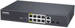 Коммутатор Vivotek AW-FGT-100D-120, Unmanaged 8xFE PoE + 2xGE Combo Switch (AW-FGT-100D-120)