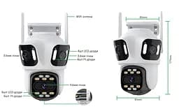 Вулична WiFi камера Besder 76  9Мп  3 об'єктиви Zoom 6-кратний  IcSee - мініатюра 5