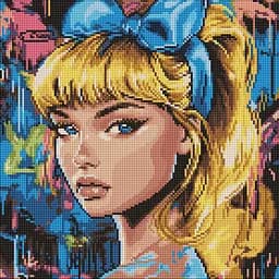 Алмазна мозаїка на підрамнику Сучасна Попелюшка Ideyka 40×40 см AMO8312