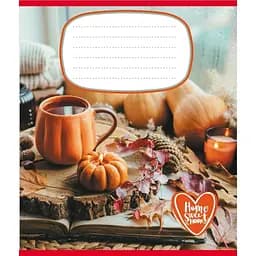 Зошит учнівський "Домашній затишок" 018-540253L-1 в лінію, 18 аркушів