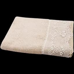 Рушник Maxstyle Dantela, 90х50 см, кремовий (8346)