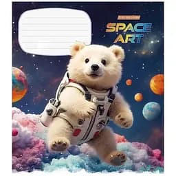 Тетрадь общая Школярик Star Space Art в линию 12 листов 30 шт. (012-3406L)