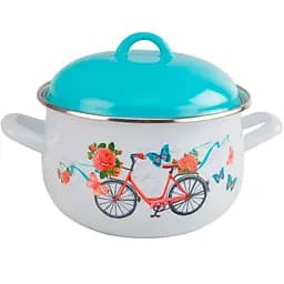 Кастрюля с крышкой Gusto Велопутешествие GT-T-120-VM 20 см 4 л (126807)