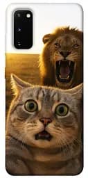 Чохол Demsky Shocked cat and lion для Samsung Galaxy S20