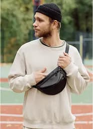 Поясная сумка бананка Sambag Urban SKHm черный 24 х 15 х 8 см (85151001m)