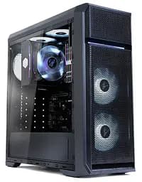 Корпус Zalman N5 OF Black, без БЖ, Mid Tower, для ATX / Micro ATX / Mini ITX, 2xUSB 2.0, 1xUSB 3.0, 3x120 мм White LED Fan, бічна панель з акрилу
