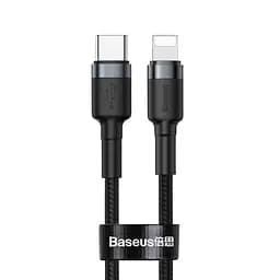 Кабель Baseus Cafule Type-C to Lightning PD 18 W 1 m Black (CATLKLF-G1) [54145]