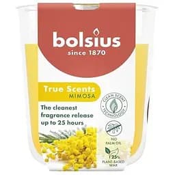 Свічка Bolsius True Scents в склі 80/73 мм Мімоза (930356)