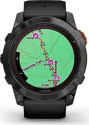 Смарт-годинник Garmin Fenix 7X Pro Solar Edition Slate Gray with Black Band (010-02778-00) [86522] - мініатюра 3
