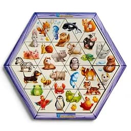 Деревянный головоломка пазл Ubee Животные ПСД169