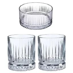 Набор для виски Pasabahce Elysia: 2 стакана 355 мл + емкость 510 мл (96817)