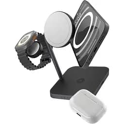 Бездротовий зарядний пристрій Zens 4 in 1 MagSafe + Watch Wireless Charging Station Black (ZEAPDC01/00) - мініатюра 2