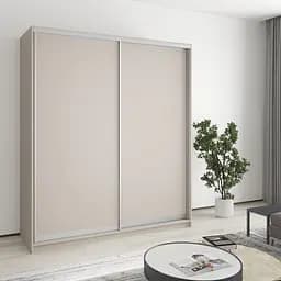 Шафа-купе дводверна MebelStar Уні AL 2ДСП 180x45x210 см Кашемір (MBS-2586)