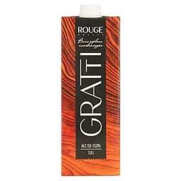 Вино Gratti Rouge красное полусладкое 1л 