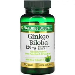 Гинкго Билоба Nature's Bounty Ginkgo Biloba 120 мг 100 капсул