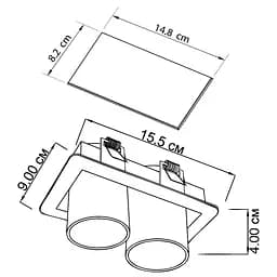 Врізний точковий світильник Imperium Light Goggles 27624.01.01 - мініатюра 2