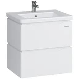 Тумба підвісна Sanwerk Алесса Air 70 Білий з умивальником Qtap (MV0000871) Білий