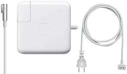 Зарядний пристрій для макбука, 45W, MagSafe (L-tip), білий блок живлення, зарядний пристрій для ноутбука з подовженим мережним кабелем + магнітний кабель, швидка зарядка, адаптер живлення Apple MacBook (MC747) (ARM47614)