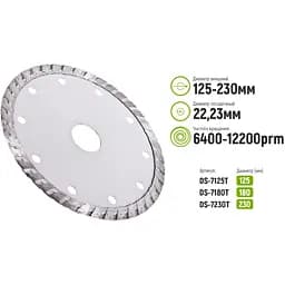 Диск алмазний Alloid Building Tools Turbo відрізний 230 мм (DS-7230T) - мініатюра 4