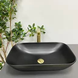 Умивальник VBI Avezzano black matt накладний VBI-014401, Чорний матовий - мініатюра 5