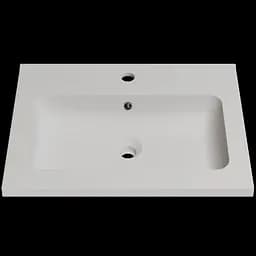 Раковина матовая врезная Amidicon Rodeo 60 600x450 из литого камня RODEO_60_MAT, Белый матовый