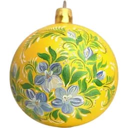 Ялинкова прикраса Санта Шоп Барвінок скло (4820001154290)