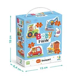 Дитячий пазл 4 в 1 "Baby puzzle. Транспорт" DoDo Toys 300685 набір 4 в 1 - мініатюра 5