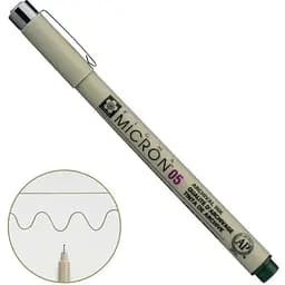 Линер Pigma Micron (0.5) 0.45 мм Темно-зеленый Sakura