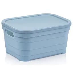 Кошик Idea Home Pyramid з кришкою10.8 л 36x24x16.5 см блакитний (00643 Blue)