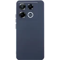 Чохол TPU GETMAN Liquid Silk Full Camera для Infinix Note 40 Pro 4G Синій / Midnight Blue