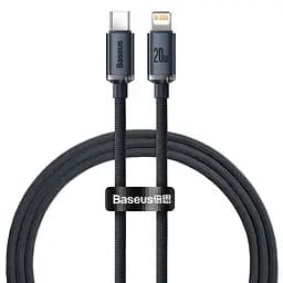 Кабель Baseus Lightning USB-C to Lightning Crystal Shine 20W 1.2m Black (CAJY000201)