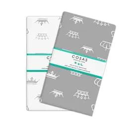 Набір наволочок Cosas Dots & crown 50х70 см бежевий (SetPillow_Crown_CrownGrey_50х70)