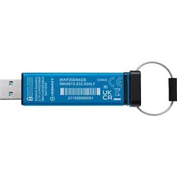 USB флеш-накопичувач Kingston IronKey Keypad 200 64GB USB-A 3.2 Gen 1 Blue [IKKP200/64GB] [101156] - мініатюра 5