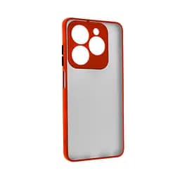 Чехол панель-накладка для TECNO Spark Go 2024 (BG6)/20C (BG7n), Frosted Matte, красный, противоударный чехол с защитой всего корпуса, термополиуретан TPU + поликарбонат PC, ArmorStandart (ARM73589)