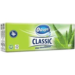 Набір серветок Ooops! Classic Aloe Vera тришарові 100 шт. (10 x 10 шт.)