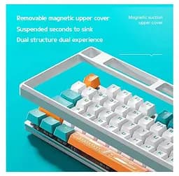Клавіатура ігрова механічна Aula Mechanical F-2088 PRO Green-White, +10 keys Orange, KRGD Blue - мініатюра 5